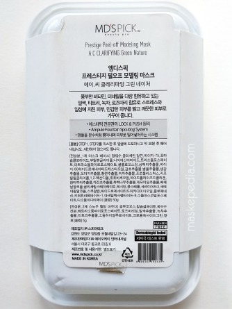 MD's Pick A.C Clarifying Water Rubber Mask